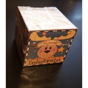 RARE JAN SHADE BEACH 2001 NEW Cubed Stationary NotePad Box 600 Full Color Sheet